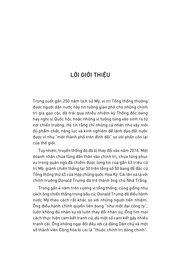 Nước Mỹ Trong Mắt Trump