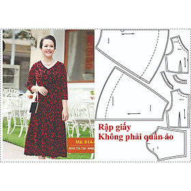 Rập giấy A0 mã 1538 - rập đầm trung niên (BẢN VẼ)