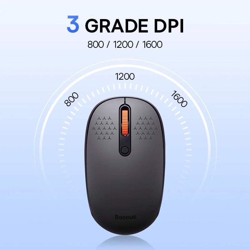 Chuột không dây Baseus F01B Tri-Mode Wireless Mouse Bluetooth & 2.4GHz- hàng chính hãng