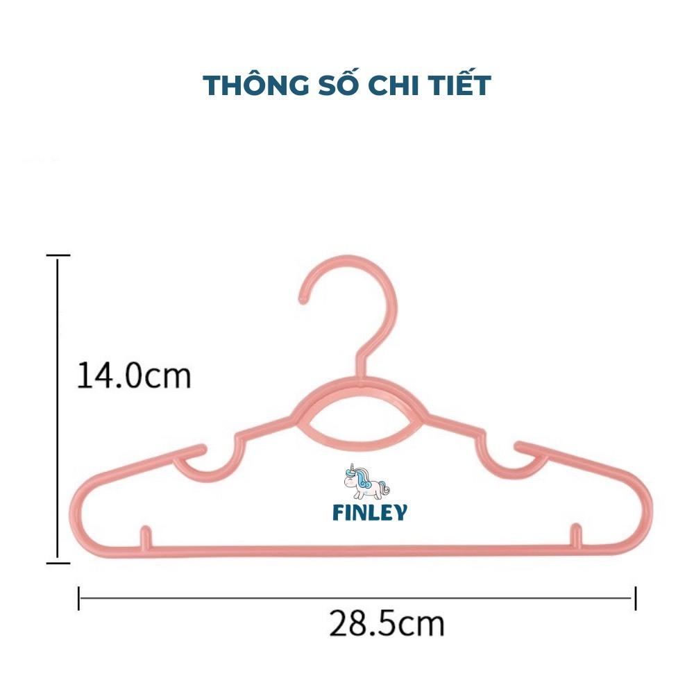 Set 6 Móc Nhựa Finley PP Nguyên Sinh Cao Cấp Đa Năng Móc Quần Áo Trẻ Em, Phụ Kiện - katydang