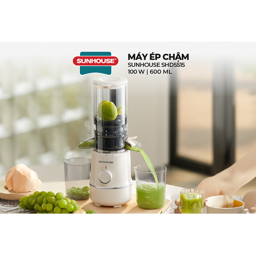 Máy ép chậm Sunhouse Mama SHD5515 600ml - Hàng chính hãng