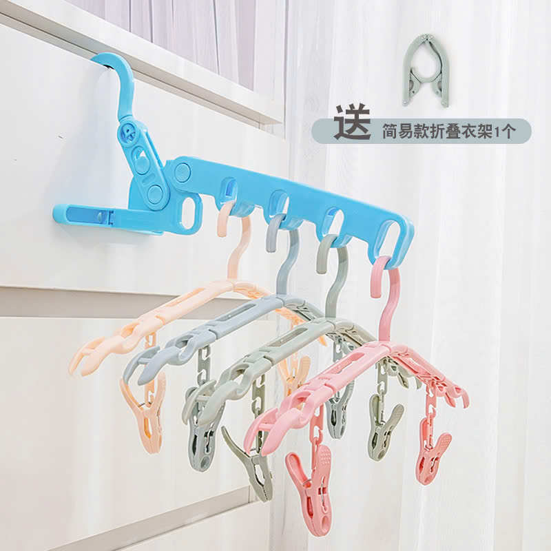 Móc Treo Quần Áo Gấp Gọn Đi Du Lịch, Đi Phượt - Móc Treo Đồ Xếp Gọn Có Kèm Kẹp