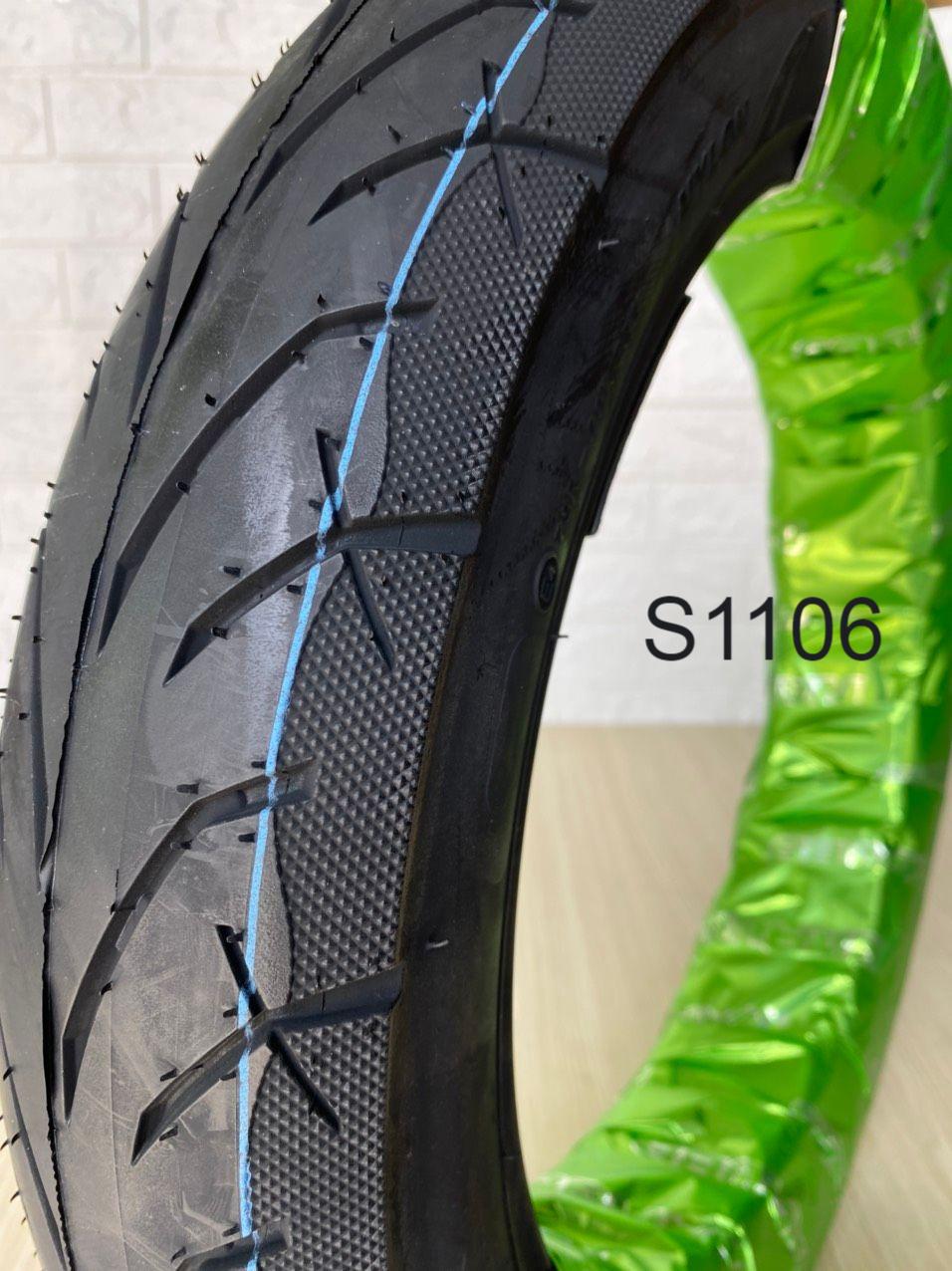 Vỏ sau xe VISION, VARIO, CLICK 90\90-14 S1106 4PR 46P TL hiệu NARUBB không sử dụng ruột