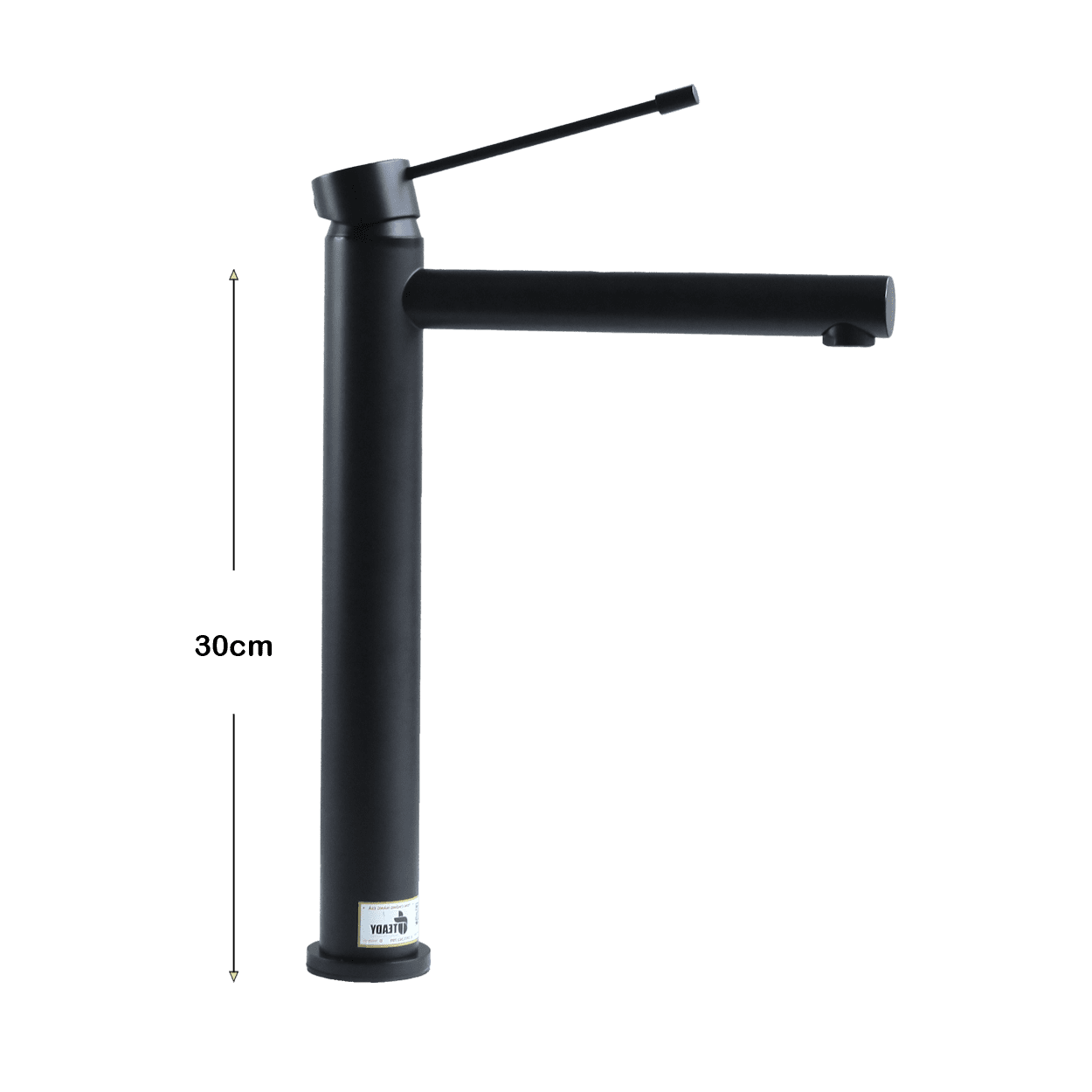Vòi lavabo nóng lạnh đồng mạ tĩnh điện chân không màu đen Juno sofa Teady VCT- 3001B