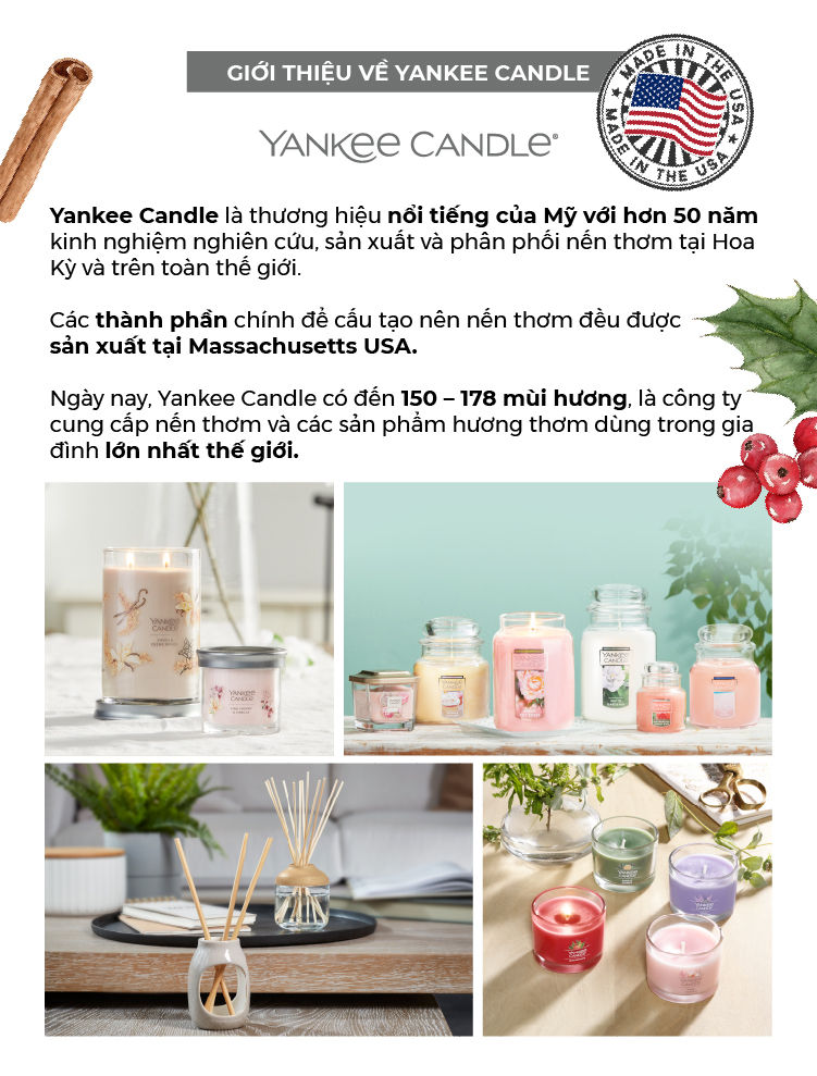 Nến ly tròn sáp đậu nành Yankee Candle size L (567g) - Wild Orchid