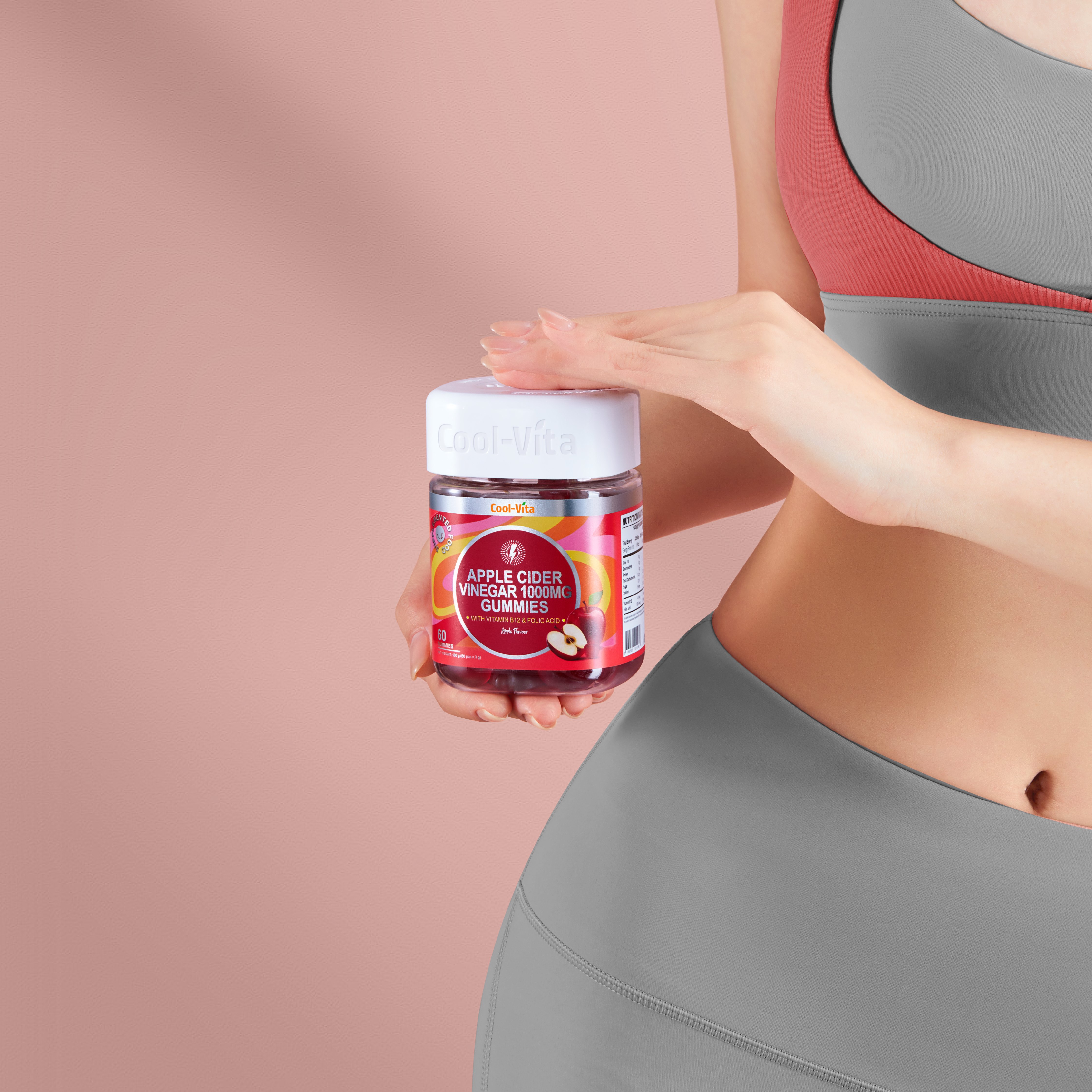 Combo 2 Hộp Kẹo Dẻo Giấm Táo Vitamin B12 Hỗ Trợ Tiêu Hóa, Tăng Cường Miễn DịchCoolvita (60 viên x 3g)/hộp