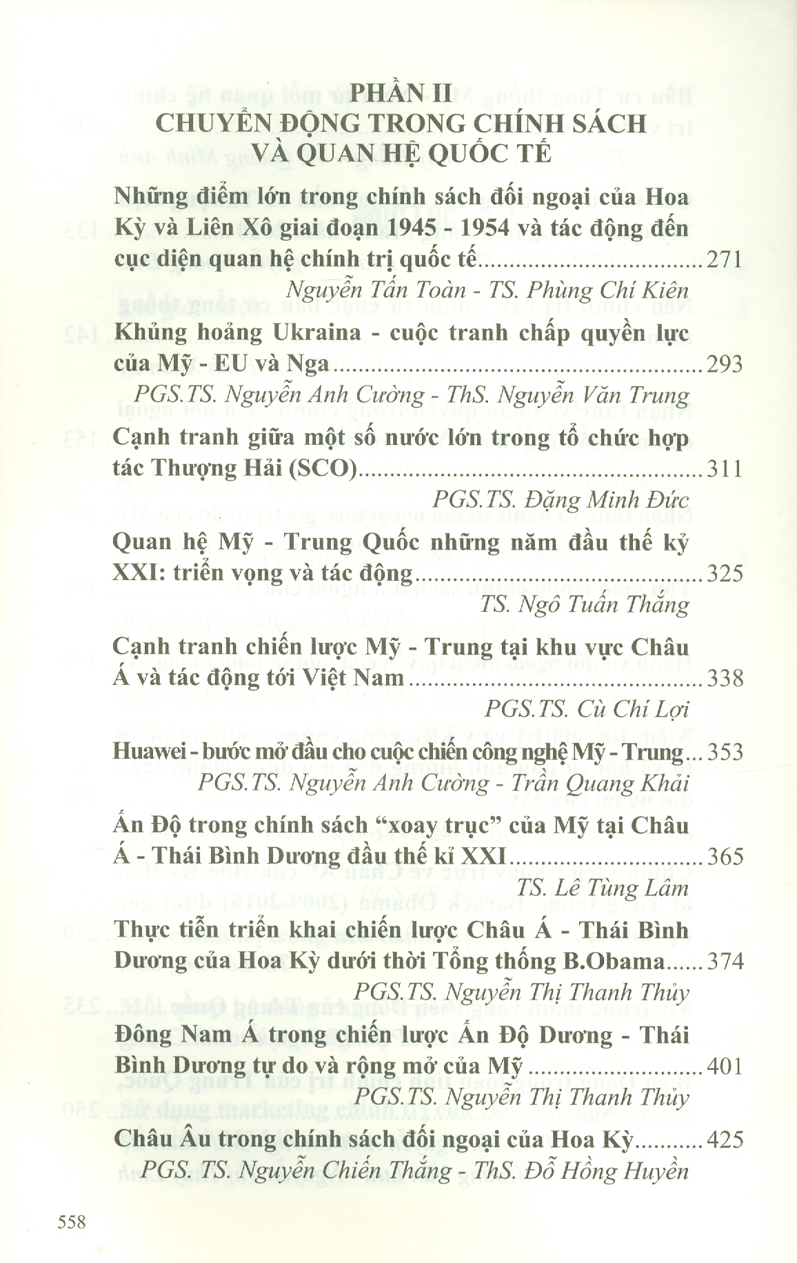Hoa Kỳ - Chính Trị, Can Dự Và Quan Hệ