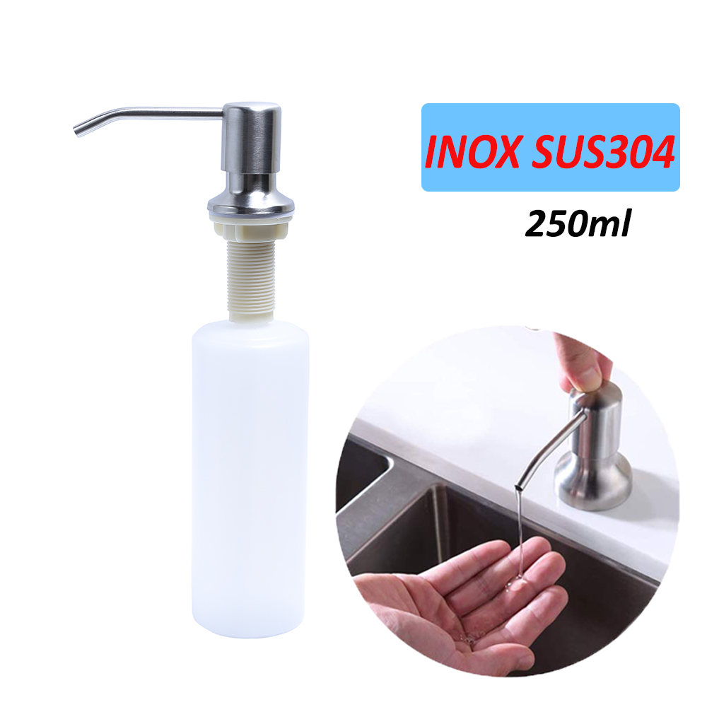 Vòi bơm hút nước rửa chén vòi Inox 304 có bình Hobby home decor NRC1