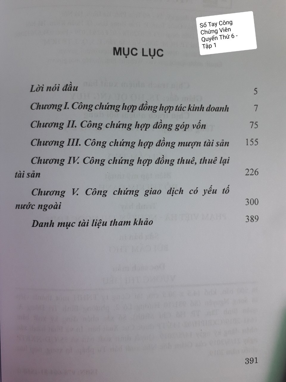 Sổ tay Công Chứng Viên – Những Vấn Đề Cần Lưu ý Khi Công Chứng Một Số Loại Giao Dịch Khác ( Tập 1)