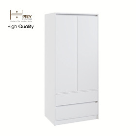 [Happy Home Furniture] SALY , Tủ treo quần áo -  2 ngăn kéo,  80cm x 52cm x 180cm ( DxRxC), TCM_011