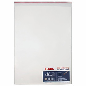 Giấy vẽ A4 300 GSM - 20 tờ/tập; Klong 779