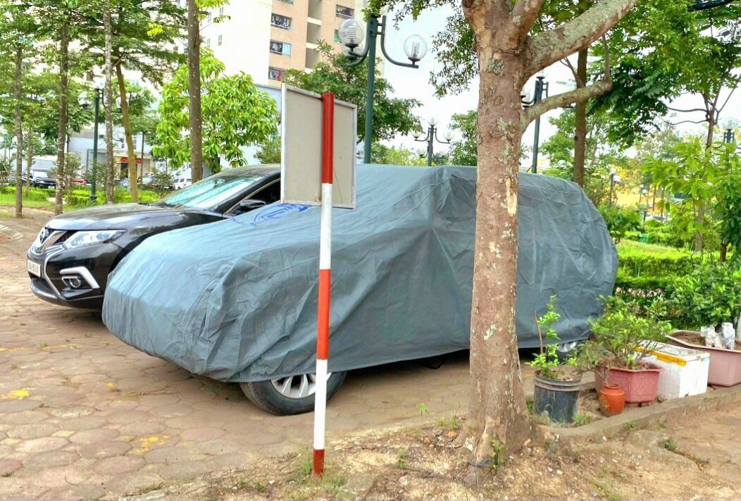 Bạt phủ ô tô chất liệu vải không dệt 4 lớp cao cấp thương hiệu MACSIM dành cho Ford Ranger/Rapto màu ghi (dùng cho xe đã lắp nắp thùng)