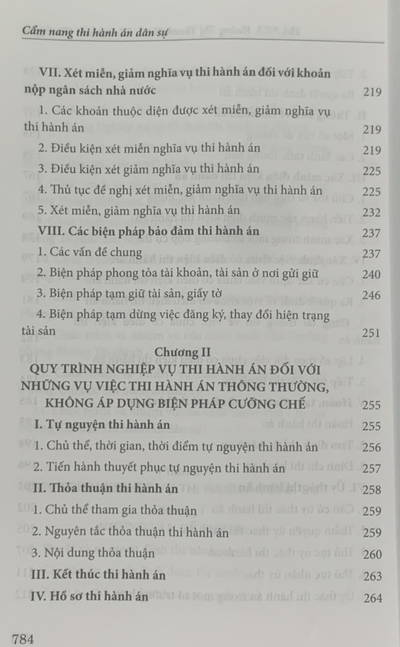 Cẩm nang thi hành án dân sự (Tái bản lần thứ hai, có sửa đổi, bổ sung)