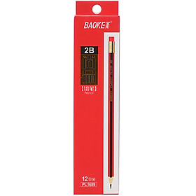 Hộp 12 Cây Chì Chuốt 2B Baoke PL 1689