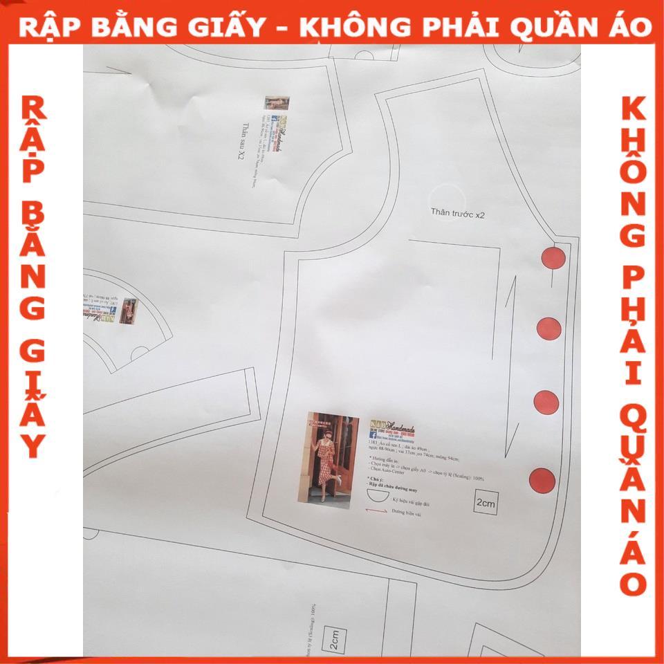 Rập đầm cổ sen - Rập giấy A0 mã R346 (BẢN VẼ)