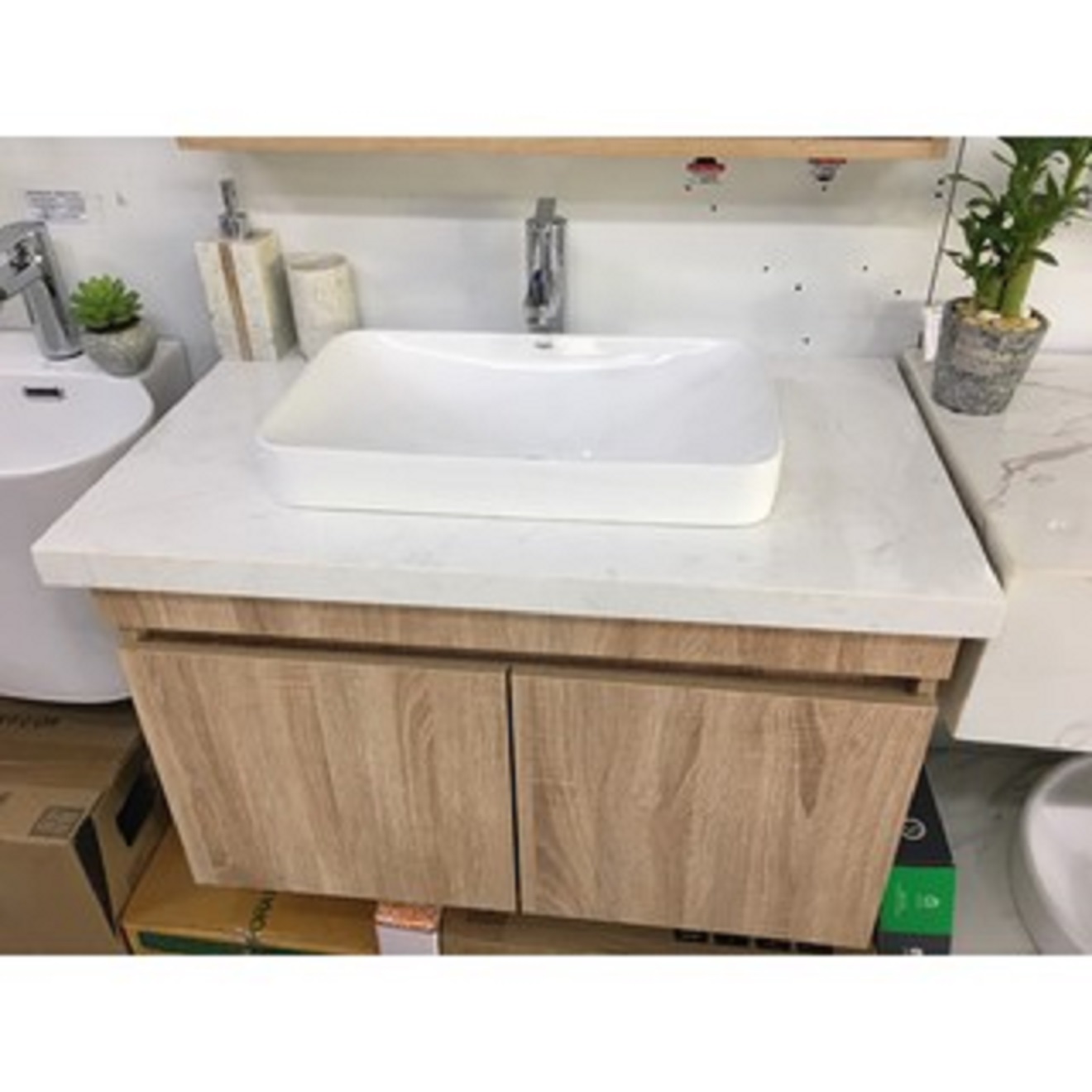 CHẬU LAVABO BÁN ÂM GRVL 347