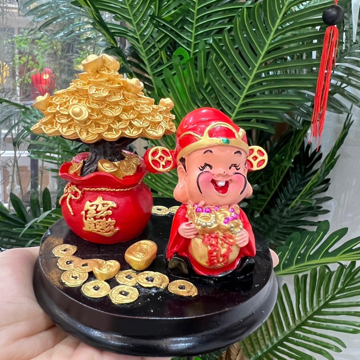 Tượng thần tài kèm hũ vàng trang trí nhà cửa nơi làm viêc Đồ trang trí Quà tặng Đồ trang trí Đồ trang trí Đồ trang trí Đồ trang trí Quà tặng