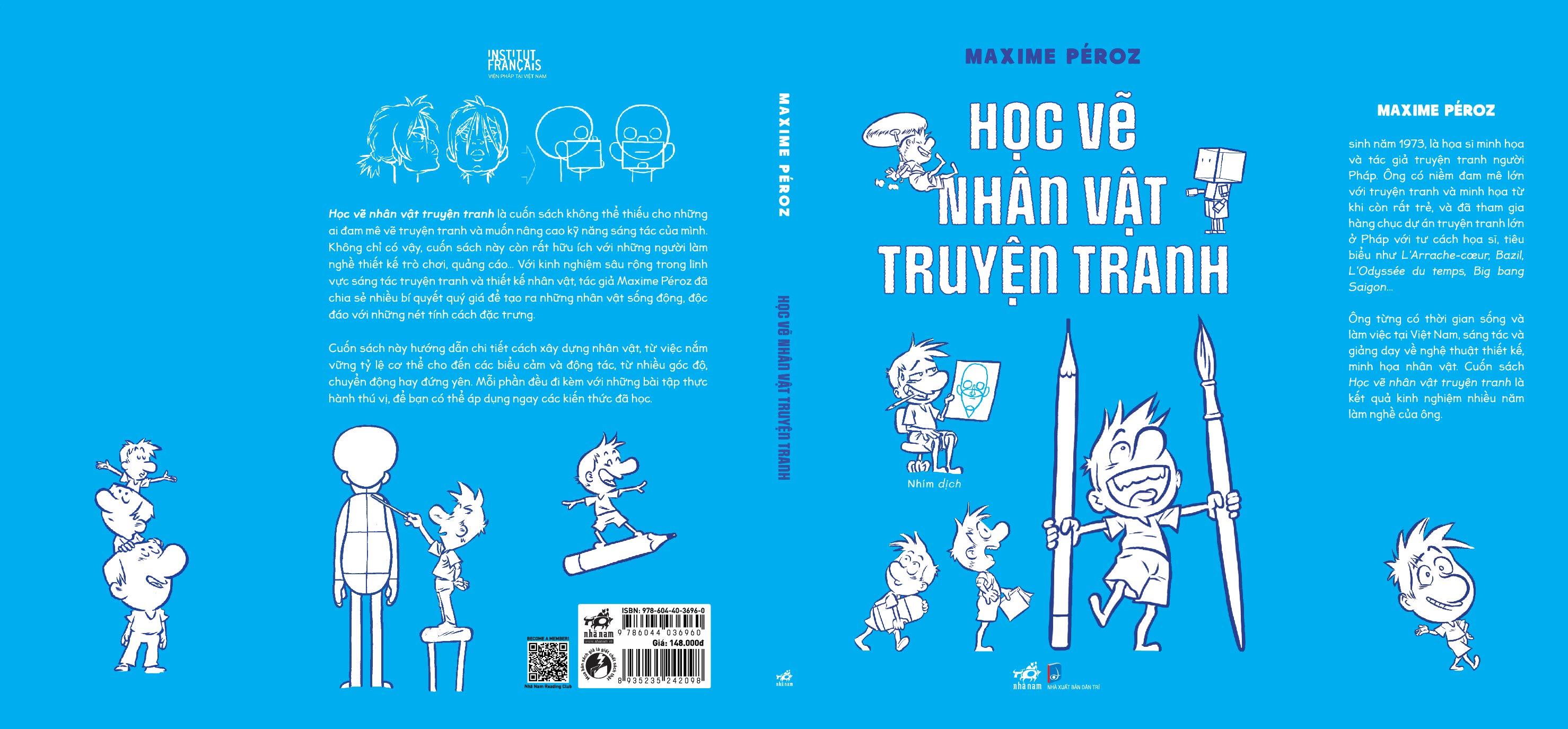 Sách - Học vẽ nhân vật truyện tranh (Maxime Péroz) (Nhã Nam Official)