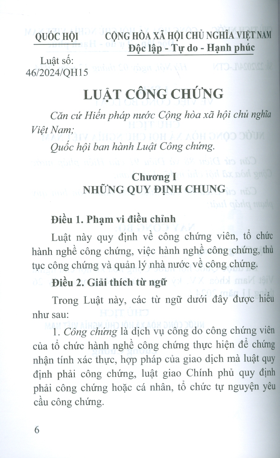 Luật Công Chứng Năm 2024