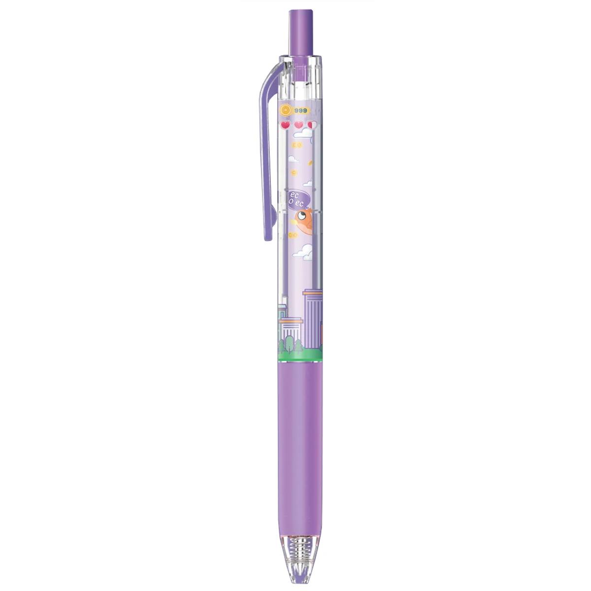 Hộp 10 Bút Gel Quick Dry 0.5 mm - Thiên Long GEL-057 - Mực Tím