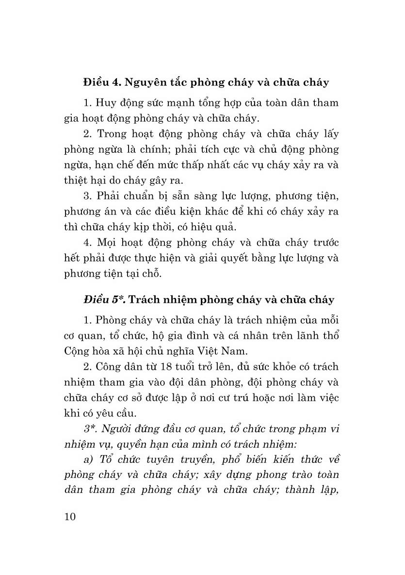Luật Phòng cháy và chữa cháy năm 2001 ( Sửa đổi, bổ sung năm 2013,2023)