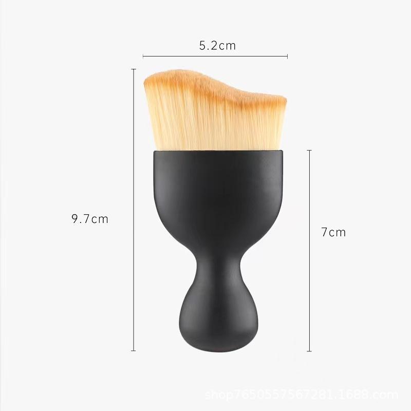Chổi, cọ quét mini đầu cong sợi lông mềm dùng vệ sinh nội thất ô tô/ bảng điều khiển/ cửa thoát khí xe hơi cao cấp