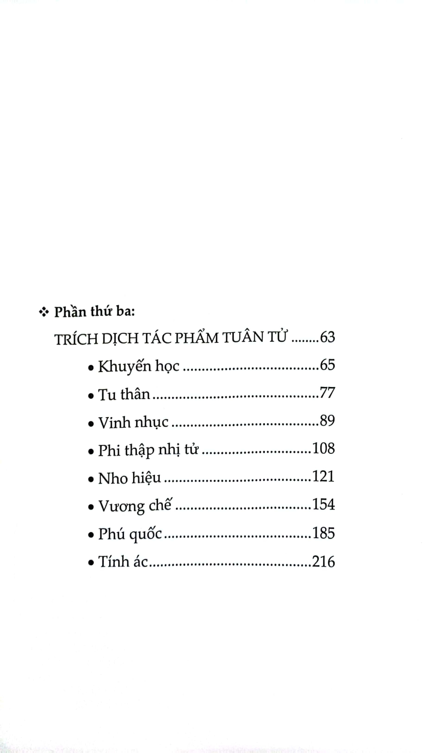 Tuân Tử - Trị Nước Và Răn Đời (SB)