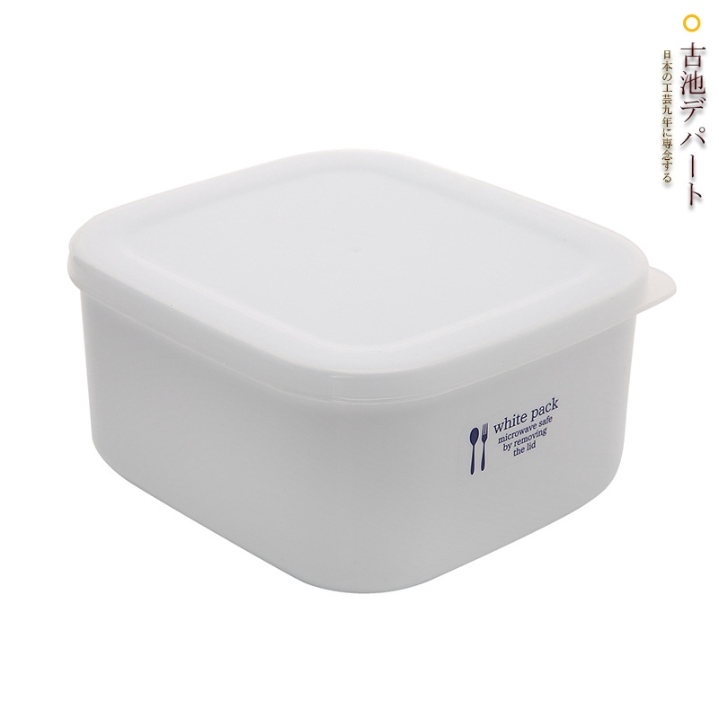 Hộp đựng thực phẩm Nakaya White Pack có nắp gioăng silicon - Nội địa Nhật Bản