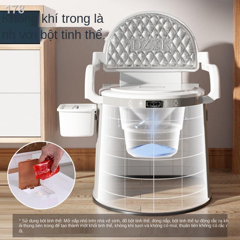 Bô Vệ Sinh (tolet) Di Động Cho Người Già Có Tay Vịn , Bô Vệ Sinh Chống Trượt Dễ Dàng Vệ Sinh Trong Mùa Đông