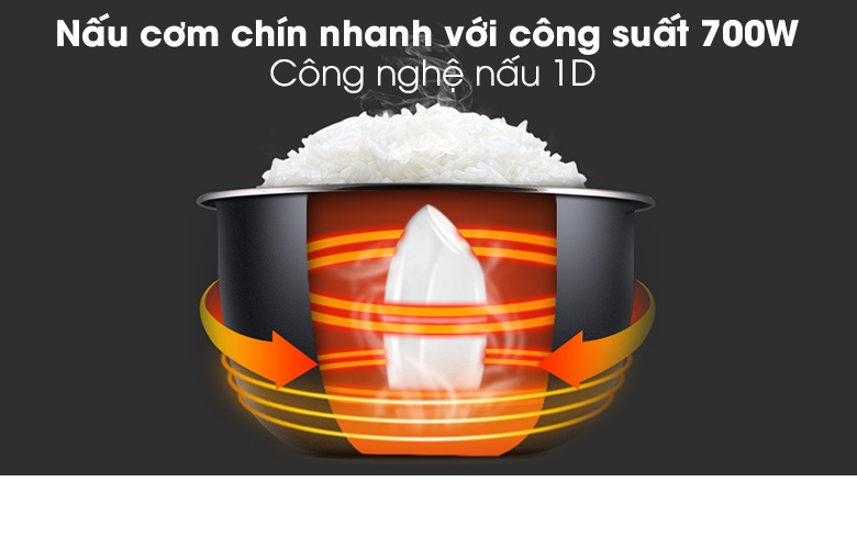 Nồi Cơm Điện Kangaroo KG378H (1.8 lít) - Hàng Chính Hãng