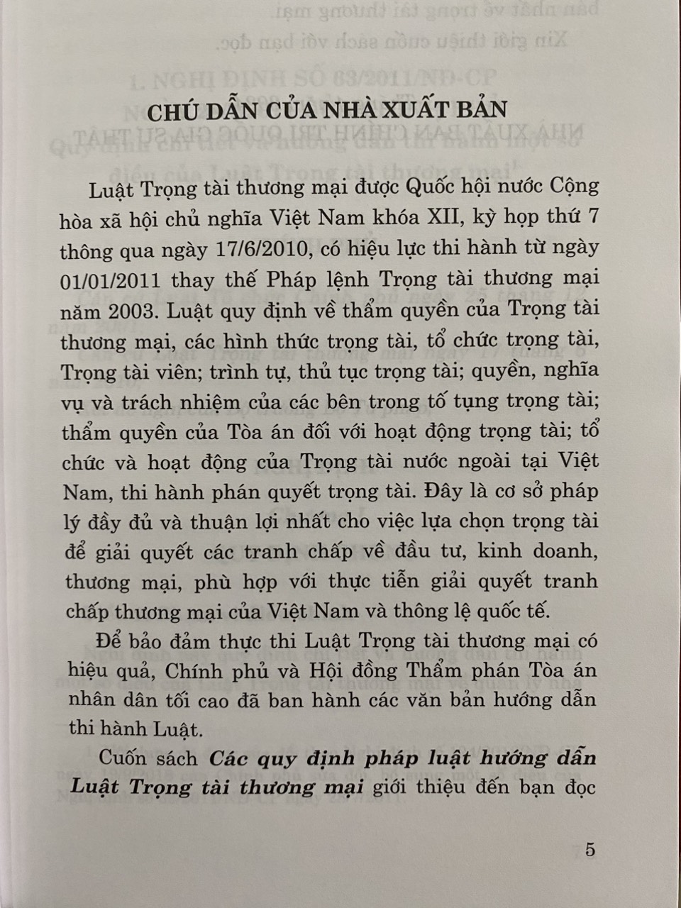 Các Quy Định Pháp Luật Hướng Dẫn Luật Trọng Tài Thương Mại