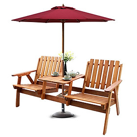 Bàn Ghế Romodong Có Tay IBIE NT3010 (150 x 58 x 82.5 cm) - Nâu