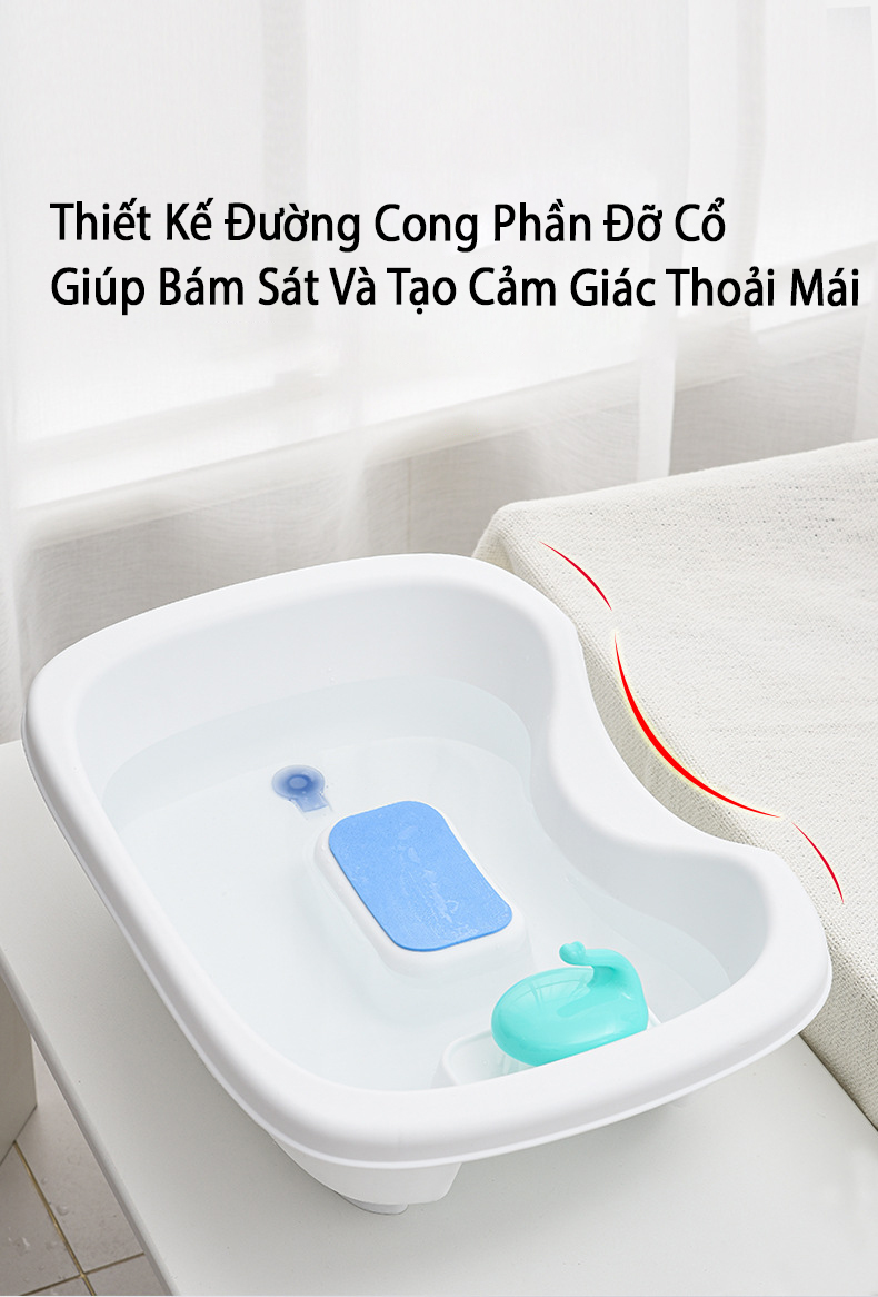 Chậu Gội Đầu Tại Giường KUNBE, Chậu Gội Đầu Tại Nhà Thông Minh Cho Mọi Người - Tặng Lược Massage Và Cốc Gội Đầu