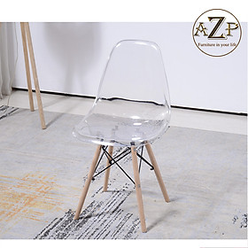 Ghế Ăn, Ghế Cafe, Ghế Làm Việc, Ghế Thư Giản Relax Nhựa Trong Suốt Arcylic, AZP-DSPC - Dòng Đương Đại, Phân Khúc Trung Lưu.