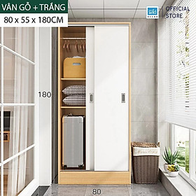 Tủ Quần Áo Simple Kết Hợp Cửa Lùa Hiện Đại Thương Hiệu SIB Decor TA06