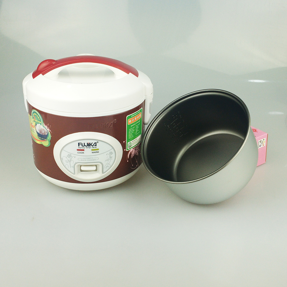 Nồi cơm điện nắp gài 1.8Lit Fujika FJ-CM18, công suất 700W, lồng men chống dính, màu ngẫu nhiên-Hàng chính hãng