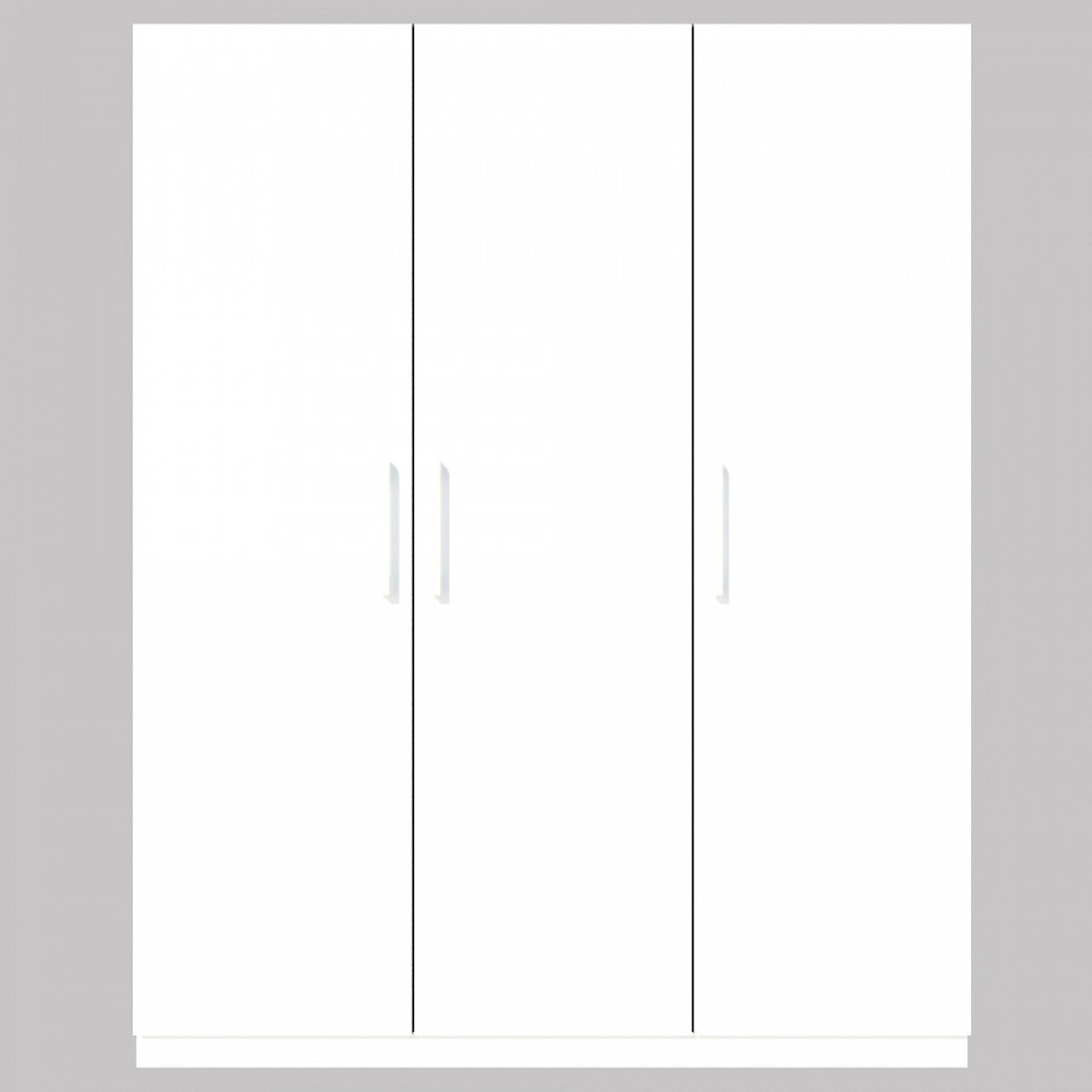 Tủ quần áo gỗ MDF Tundo 3 cánh 2 ngăn kéo màu trắng 140 x 55 x 200cm