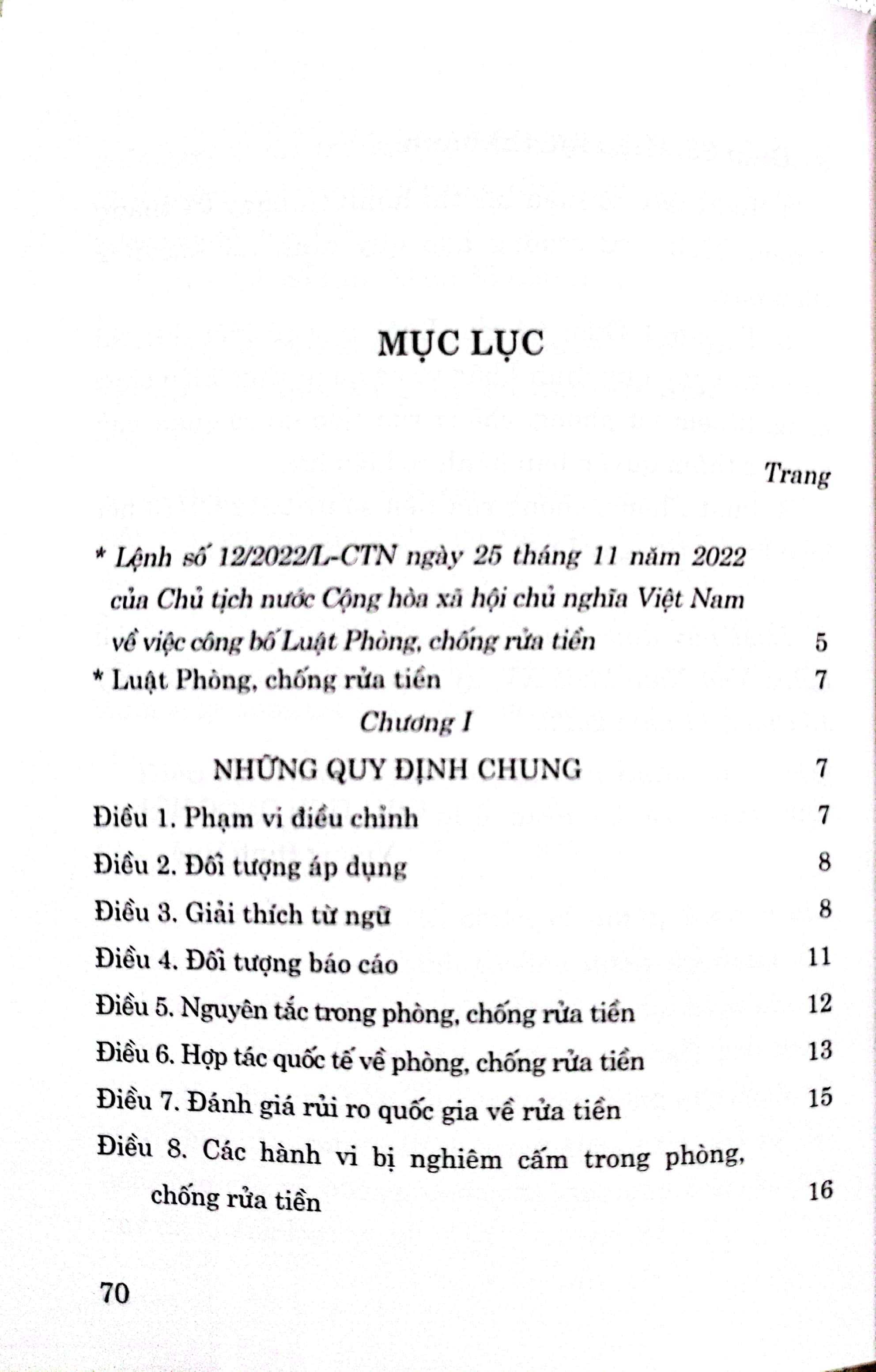 Luật Phòng, chống rửa tiền