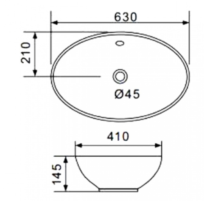 Chậu lavabo đặt bàn Gappo GT309 nhập khẩu Nga chính hãng
