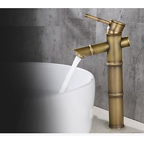Vòi rửa mặt, Vòi Lavabo nóng lạnh tân cổ điển nhập khẩu cao cấp chính hãng Groves kiểu cây trúc rất Việt Nam 8604