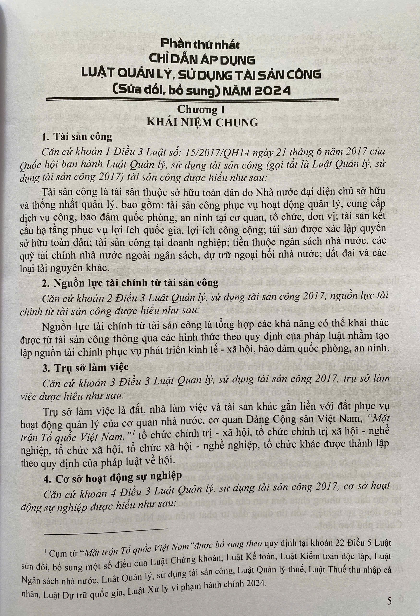 Chỉ Dẫn Áp Dụng Luật Quản Lý, Sử Dụng Tài Sản Công ( sửa đổi, bổ sung ) Năm 2024 - Chế Độ Quản Lý, Sử Dụng Tài Sản Công Tại Cơ Quan, Tổ Chức, Đơn Vị