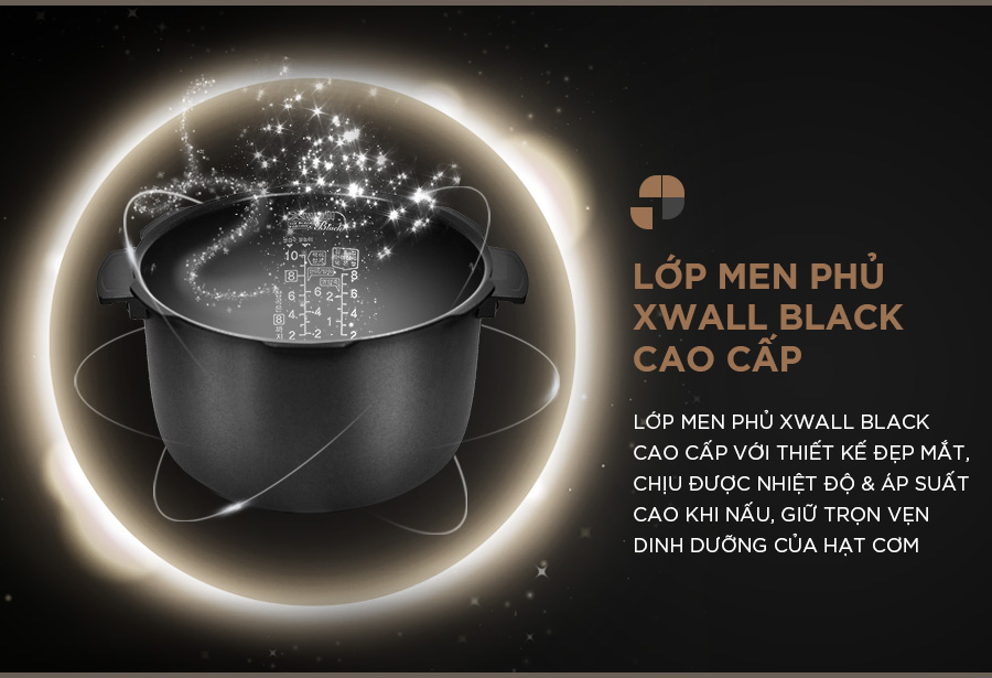 Nồi cơm điện tử áp suất Cuckoo 1.8L CRP-PWV1008F- Lòng nồi phủ men - Hàng chính hãng
