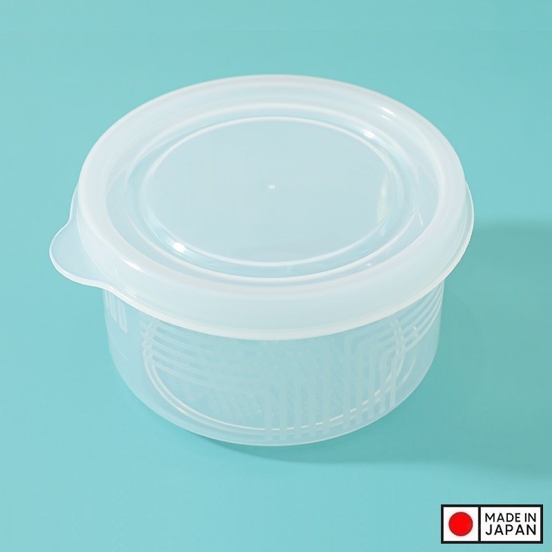 Combo hộp đựng thực phẩm 3.0L + Set 03 hộp chia thức ăn dặm cho bé 180ml - Hàng nội địa Nhật Bản #Made in Japan
