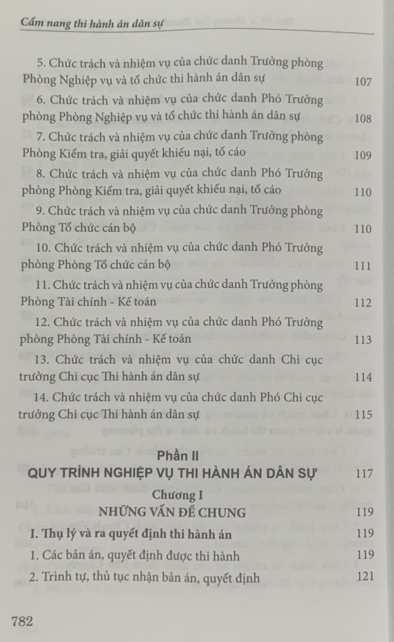 Cẩm nang thi hành án dân sự (Tái bản lần thứ hai, có sửa đổi, bổ sung)