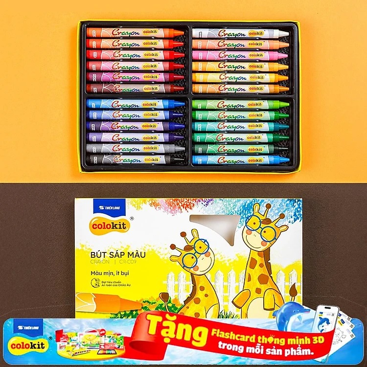 Bút Sáp Màu Colokit CR-C09 (24 Màu)