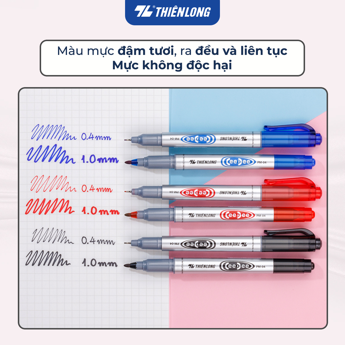 Bút lông dầu Thiên Long PM-04 - 01 cây
