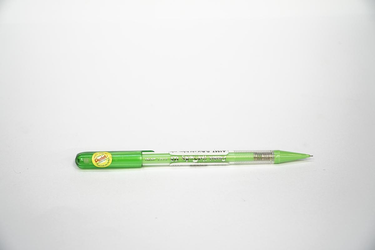 Bút Chì Bấm Nắp Đậy - Pentel A155T-D 0.5 - Màu Xanh Lá