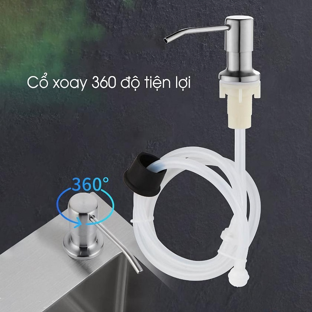 Bộ vòi xịt nước rửa chén KG14 chất liệu inox304 và nhựa dẻo PVC gắn vào bồn rửa tiện lợi có dây nối dài tới 120cm- Hàng chính hãng