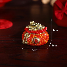 Bộ Mô Hình Rồng Vàng Đế Trang Trí Như Ý_ Hàng chính hãng