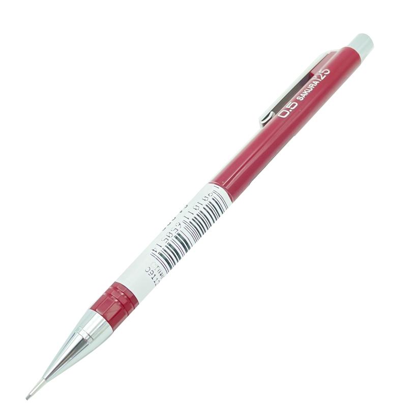 Bút Chì Bấm Sakura Mechanical 0.5mm - Màu Đỏ
